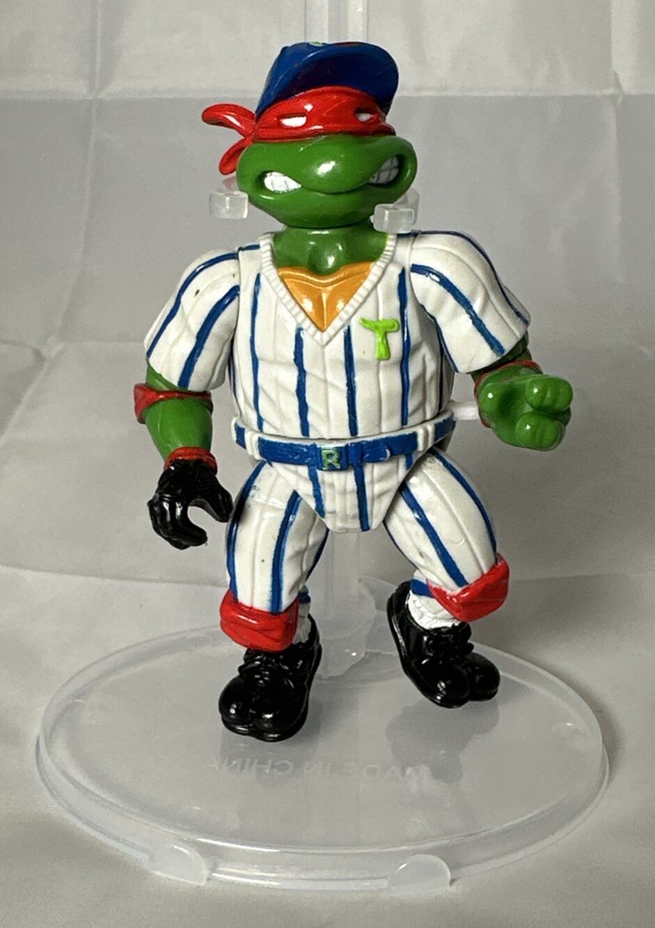Vintage Teenage Mutant Ninja Turtles GRAND SLAMMIN RAPH Figure 1991 TMNT